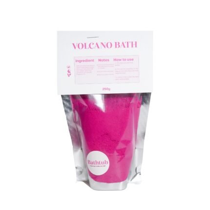Pink volcano bath